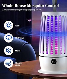 abordables -Lampe anti-insectes d'intérieur avec anneau de suspension, lampe USB portable éliminant les baveurs et la bave, adaptée à la maison, à la chambre à coucher et au camping