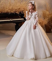 economico -Abito da Ballo Strascico  Treno Abito per Ragazze Fiori Prima Comunione Frozen Elsa Ragazze Carino Abito da Prom Tulle con Ruches Stile Reale Tutu Fit 3-16 Anni