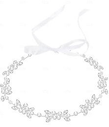 economico -Fascia per la prima comunione per bambine, copricapo con perle per damigelle, per matrimonio, battesimo, accessori per capelli per la prima comunione, corona, tiara, copricapo, fascia, regalo,