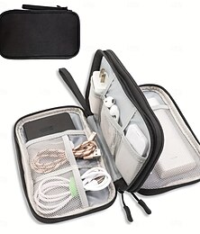 abordables -Sac de rangement pour accessoires électroniques, sac de rangement pour câbles, chargeur, adaptateur, disques durs, cartes SD