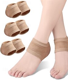 economico -3 paia di calzini idratanti in gel per talloni da donna e da uomo, calzini protettivi in silicone per la notte per talloni secchi e screpolati, calzini da notte invisibili per la cura dei talloni