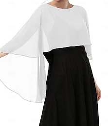 voordelige -dames capelets, sjaals en omslagdoeken voor avondjurken, zachte bruidsmeisjessjaal, chiffon cape, bruidscover-up