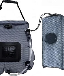 economico -Borsa doccia solare portatile per campeggio, doccia riscaldata dal sole con indicatore di temperatura, doccia esterna a prova di perdite per escursionismo, spiaggia, viaggio &uso di emergenza