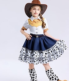 levne -Příběh hraček Jessie Cosplay kostým Halloween rekvizity Maškarní Anime předvečer Všech svatých Filmové kostýmy for Dívčí Dětské Vánoce předvečer Všech svatých Nový rok Párty Běžné / Denní