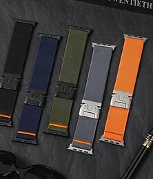 economico -Cinturino Sportivo Compatibile con Cinturino dell'Apple Watch 38mm 40mm 41mm 42mm 44mm 45mm 49mm Intrecciato Elastico Chiusura in Metallo Nylon Cinturino di ricambio per iwatch Ultra 2 Serie 9 8 7 SE