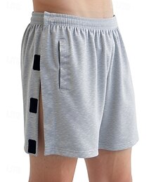 お買い得  -男性用 アスレチックショーツ ティアアウェイショーツ スウェットショーツ ショーツ サマーショーツ ポケット 弾性ウエスト ドローストリング 平織り 履き心地よい 高通気性 ショート アウトドア スポーツ クラシック カジュアル ブラック ホワイト マイクロエラスティック