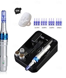 Недорогие -беспроводной dr pen ultima a6 электрический derma stamp перезаряжаемый dermapen микронидлинг для ухода за кожей полуперманентный тату салон красоты устройство
