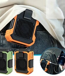 abordables -Nuevo ventilador de cintura colgante, de mano, para el cuello, de escritorio, pequeño, portátil, USB, mini, de alta velocidad, turbo violento, pequeño ventilador