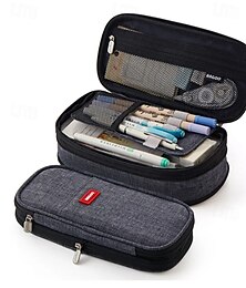 preiswerte -Federmäppchen mit großem Fassungsvermögen, Schreibwaren, Schulbedarf, Federmäppchen, Aufbewahrungstasche für den Schreibtisch, Studenten, Kinder, Stifteetui, Taschen, Box