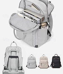 economico -Zaino da donna idrorepellente con grande capacità, design a doppio strato e custodia per trolley, elegante e pratico per viaggi, lavoro e scuola