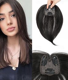 abordables -Postiches pour femmes avec extensions de cheveux clairsemées 360 3D postiches postiches pour femmes 360cover clips ins fausse frange postiches solution parfaite pour une mise à niveau élégante