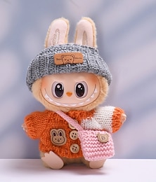 preiswerte -Kleidung für 17 cm große Puppen, modisches Kleidungszubehör (keine Puppe), süßer Pullover, passend für 17 cm große Puppen, weicher Baumwollkleidungsersatz