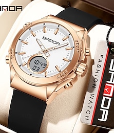 preiswerte -Sanda neue 9103 elektronische uhr wasserdichte led dual display multifunktionale frauen elektronische uhr