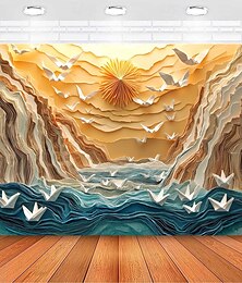 levne -Krajina hory visící tapiserie nástěnné umění velká tapiserie mural dekor fotografické pozadí deka závěs dekorace do domova ložnice obývacího pokoje