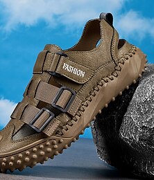abordables -Baskets de randonnée beiges pour hommes - Chaussures de trekking élégantes et durables pour le trail et les activités de plein air