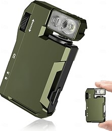 economico -Torcia elettrica ricaricabile G5 EDC, mini torcia elettrica a doppia sorgente luminosa da 400 lumen con luce RGB, torce tascabili piatte portatili, torcia elettrica magnetica con portachiavi per