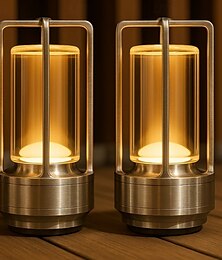 economico -Lanterna di cristallo, lampada da tavolo in cristallo ricaricabile senza fili a batteria Czgor con 3 colori, piccola lampada da scrivania a LED portatile per interni/esterni, patio, campeggio, camera