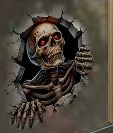 levne -Halloween 3D samolepka na zeď s zombie lámáním, strašidelné samolepky na zeď z PVC, hororové samolepky na zeď a podlahu do ložnice, obývacího pokoje, halloweenské dekorace na párty