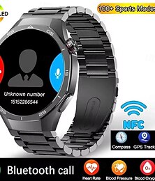 Недорогие -c15pro умные часы 1,52 дюйма hd amoled экран nfc трекер bluetooth вызов мониторинг здоровья часы
