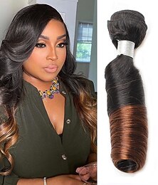 abordables -1 paquet de cheveux humains bouclés couleur printemps t1b/4# 12-24 pouces