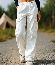 preiswerte -Damen Cargohosen Wanderhosen Außen Normale Passform Atmungsaktiv Schnelltrocknend Leicht Hosen Weiß Grün Camping / Wandern Golfspiel Laufen S M L XL XXL