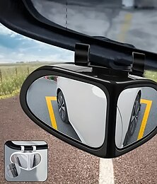 levne -2 ks 360° otočná oválná zrcátka pro sledování mrtvého úhlu s ultračirými čočkami, širokoúhlý přední záběr &Nastavitelné montážní držáky pro zpětná zrcátka kompatibilní s nákladními vozy, SUV a sedany,