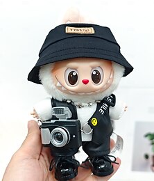 levne -17cm vinylové oblečení pro panenky, doplňky, ručně háčkované oblečení pro vinylové figurky, 6,7 palce, módní oblečení, jedinečný styl (pouze outfit).