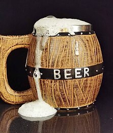 billiga -Vintage träfat ölmugg Oktoberfest presentmugg med rostfritt stålfoder, stein stor kapacitet, unik rustik ölsejdel för barbruk