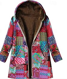 abordables -Mujer Chaqueta de lana Abrigo Chaqueta con capucha Mantiene abrigado Cómodo Cremallera Bolsillo Moderno Casual Varios Colores Noche Fin de semana Cremallera Regular Con Capucha Ajuste regular Manga