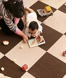 economico -5 tappetini ad incastro per bambini che gattonano, piastrelle impermeabili e lavabili per camera da letto, soggiorno, ufficio e balcone