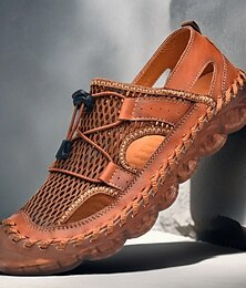 abordables -sandales d'extérieur marron pour hommes - sandales légères et tendance avec sangles réglables pour la randonnée estivale, les promenades sur la plage et les activités de plein air décontractées