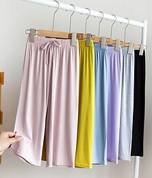 economico -Bambini Ragazze Leggings Tinta unica Quotidiano All'aperto 4-12 Anni Autunno Nero Giallo Rosa