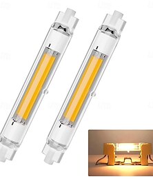 billiga -R7S LED-rörlampor 220V 78mm 118mm djupa dimbara glödlampor 10W 20W dubbeländad sockel T3 LED-ersättning för halogenlampa 2st