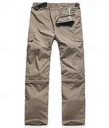 preiswerte -Herren Cargohosen Abzippbare Hosen Wanderhosen Außen Normale Passform Wasserdicht Winddicht Leicht Unterteile Elastischer Bund Dunkelgrau Armeegrün Laufen Camping / Wandern / Höhlenforschung S M L XL