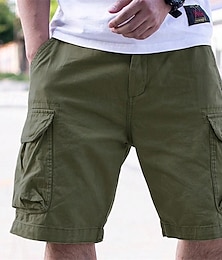 baratos -Homens Bermuda Cargo Shorts de caminhada Ao ar livre Normal Secagem Rápida Leve Elástico Respirável Calção Bolsos Preto Verde Tropa Tênis Golfe Corrida S M L XL XXL