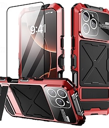 Χαμηλού Κόστους -τηλέφωνο tok Για Apple AirTag iPhone 16 Pro iPhone 16 Pro Max iPhone 15 iPhone 15 Pro Max iPhone 14 Pro Max Πίσω Κάλυμμα Ρετρό Γεωμετρικά σχήματα Ψημένο γυαλί Μεταλλικό Σιλικόνη