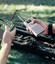 voordelige -Kinder walkie talkie, draagbare transceiver voor volwassenen, 2-5 km ontvanger, tweerichtingsradio, walkie talkie radio voor jongens en meisjes, geen batterij