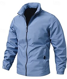 baratos -Homens Jaqueta Corta-Vento Jaqueta de Trilha Capa de Chuva Ao ar livre Prova-de-Água A Prova de Vento Roupas de caminhada Roupas de caminhada Primavera Outono Blusas Campismo / Escursão