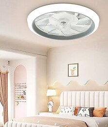 preiswerte -LED ultradünne Deckenleuchten Ventilator mit Licht moderne Wohnzimmerleuchten Schlafzimmerlampe mit Fernbedienung
