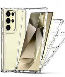 economico -telefono Custodia Per Samsung Galaxy S25 S25 Ultra S24 Ultra Plus S24 FE S23 Ultra A14 Copertura Posteriore Trasparente Resistente agli urti TPU Acrilico PC