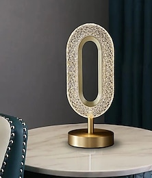 economico -Lampada da tavolo a LED moderna, luce bianca calda, da comodino, adatta a soggiorno, camera da letto, ufficio, comodino e libreria.