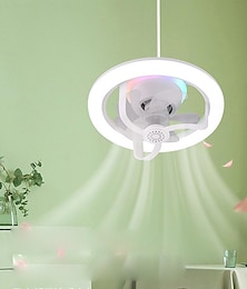 economico -Ventilatore con luce per aromaterapia rotante a 360 gradi con telecomando, 3 velocità del vento, timer da 4 ore, cambio colore RGB E27 per camera da letto