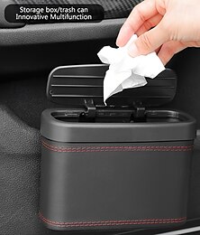 economico -Cestino universale per auto, cestino per la spazzatura del veicolo, sedile posteriore dell'auto &Contenitore portaoggetti da appendere alla porta, multifunzionale, accessorio per auto, organizer