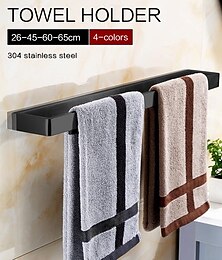 economico -Portasciugamani da parete in acciaio inox 304, portasciugamani da parete per bagno, portasciugamani antiruggine per cucina, doccia, uso alberghiero, finitura lucida resistente.