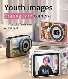 abordables -Mini cámara selfie digital para estudiantes para fotografía instantánea de 32 GB, 64 GB y 128 GB, cámaras instantáneas para novios y novias.