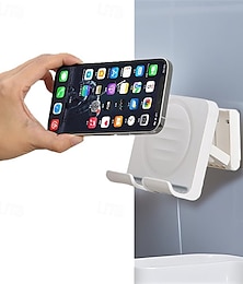 economico -Supporto per cellulare da doccia, supporto per cellulare da parete, regolabile, portatile, con specchio, supporto da parete per smartphone, supporto per cellulare da tavolo, per bagno, camera da