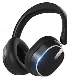 preiswerte -Hybrid-Kopfhörer mit aktiver Geräuschunterdrückung, kabellose Over-Ear-Bluetooth-Kopfhörer, faltbares kabelloses Headset, 60 Stunden Wiedergabezeit, hochauflösender Klang, tiefer Bass, Ohrmuscheln aus