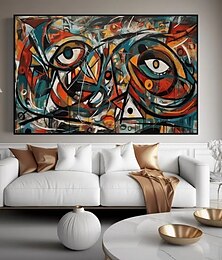 economico -una grande stampa su tela di arte moderna astratta senza cornice, dipinto murale in stile Picasso. Toni misti. Non necessita di elettricità, poster decorativo adatto per soggiorno e camera da letto.