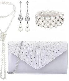 economico -Set di gioielli da sposa 1 Lega 1 Bracciale Orecchini Collana Per donna Elegante Lusso Carino Gioia Parure di gioielli Per Abbigliamento da sera