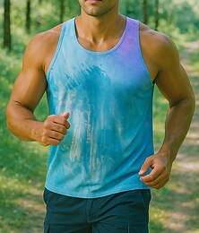 abordables -Hombre Camiseta sin mangas Running Camiseta sin mangas de gimnasio Sin Mangas Camiseta Secado rápido Ligero Transpirable Entrenamiento de gimnasio Tenis Golf Ropa de deporte Ropa de Deporte Graphic